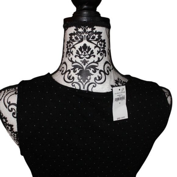 Gap Black Dress With White Dots Swiss Polka Size S Small NWT's - Picture 7 of 11